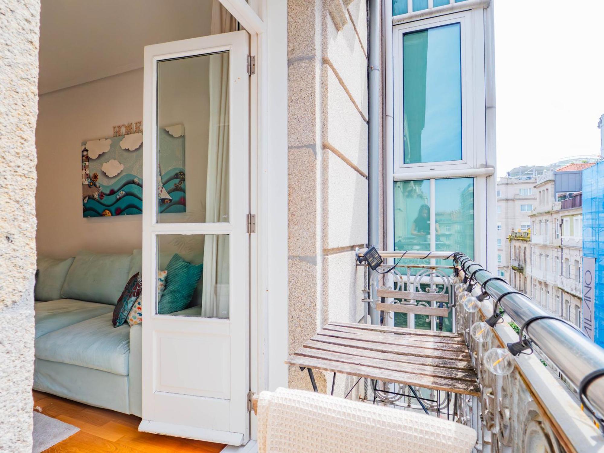 Luxury Centro De Vigo Balcony Appartement Buitenkant foto
